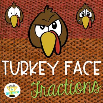 Preview of Thanksgiving Turkey Fractions Activity