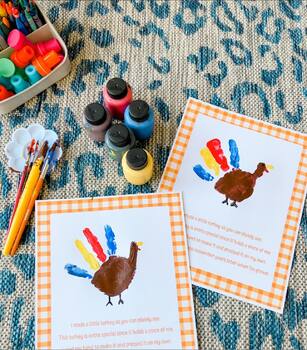 Preview of Thanksgiving Turkey Handprint Craft