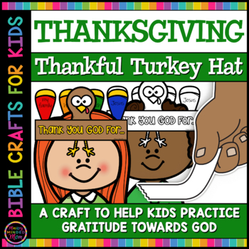 Preview of Thanksgiving Turkey Hat Craft | Thankful Turkey Headband Craft for Sunday School