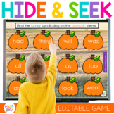 Thanksgiving Turkey Hide and Seek for Letters and Sight Wo