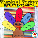 Thanksgiving Turkey "I am Thankful For" Craft