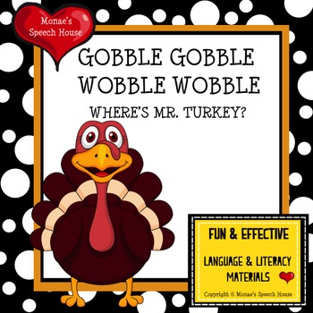 Preview of Thanksgiving Turkey Speech Therapy Early Literacy Spatial Concepts