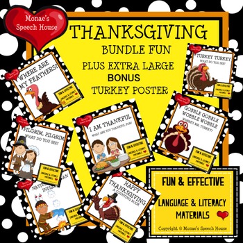 Preview of THANKSGIVING TURKEY  BUNDLE