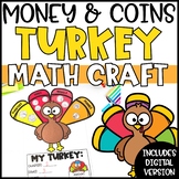 Thanksgiving Turkey Math Craft  | Money & Coins Math Craft