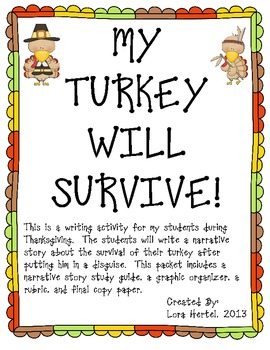 Preview of Thanksgiving Turkey Narrative Writing Project