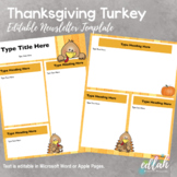 Thanksgiving Turkey Newsletter for WORD or PAGES_Generation 2