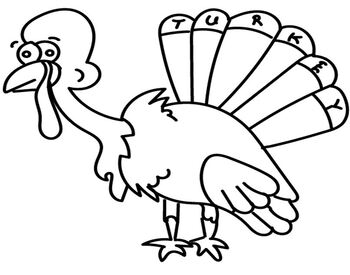 Preview of Thanksgiving Turkey Packet (Acrostic poem, guided writing, and bonus game!)