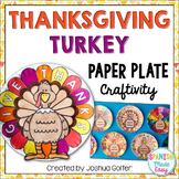 Thanksgiving Turkey Paper Plate Craftivity (English and Spanish)