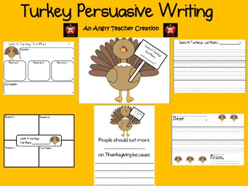 Preview of Thanksgiving Turkey Persuasive Writing