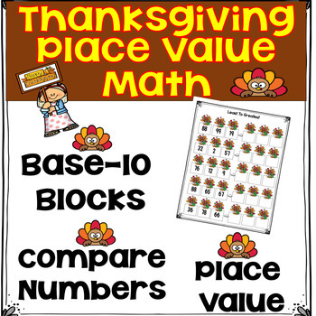 Preview of Thanksgiving Math - Place Value Worksheets