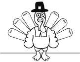Thanksgiving Turkey Rainbow Worksheet