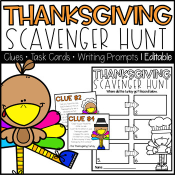 Preview of Thanksgiving Turkey Scavenger Hunt | Thanksgiving Activities