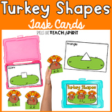 Thanksgiving Turkey Shapes Math Task Cards