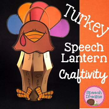 Preview of Thanksgiving Turkey Speech Language Therapy Activity