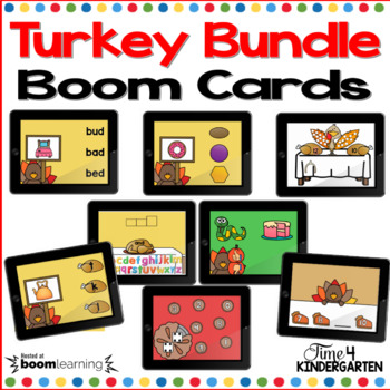 Preview of Thanksgiving Turkey Themed Boom Cards