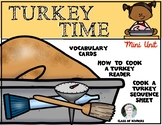 Thanksgiving Fall Turkey Time Vocabulary, Reader, Timeline