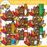 Thanksgiving Turkey Toppers Clip Art