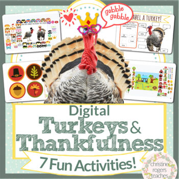 Preview of Thanksgiving Turkey Trouble Digital All About Turkeys Would You Rather Party