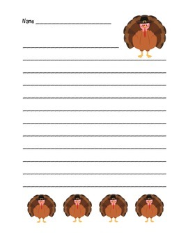 Preview of “Thanksgiving Turkey” Writing Sheets – For Your Common Core Writing! (color)