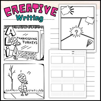 Preview of Thanksgiving Turkey Writing Story - Comic Strip & Storyboard Writing Templates
