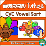 Thanksgiving CVC Vowel Sort Activtity