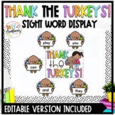 Thanksgiving Turkeys Sight Word Display | Classroom Displa