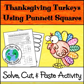 Preview of Thanksgiving Science Activity Using Punnett Squares to Build a Turkey