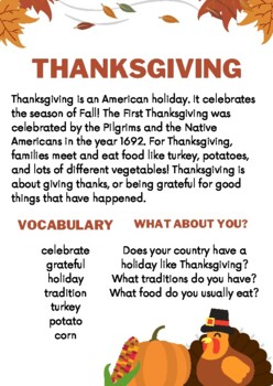 Thanksgiving Day: an American Tradition (texto em inglês com áudio)