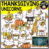 Thanksgiving Unicorns Clip Art Set {Educlips Clipart}
