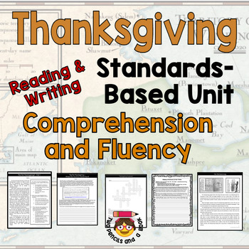Preview of Thanksgiving Unit Comprehensive Unit with Fluency and Reading Comprehension