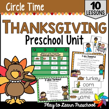 Preview of Thanksgiving Unit | Lesson Plans - Activities for Preschool Pre-K
