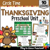 Thanksgiving Unit | Lesson Plans - Activities for Preschool Pre-K