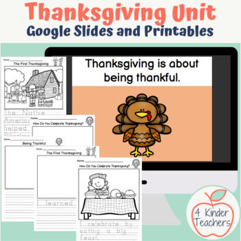 Preview of Thanksgiving Unit for Kindergarten and First Grade
