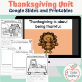 Thanksgiving Unit for Kindergarten and First Grade