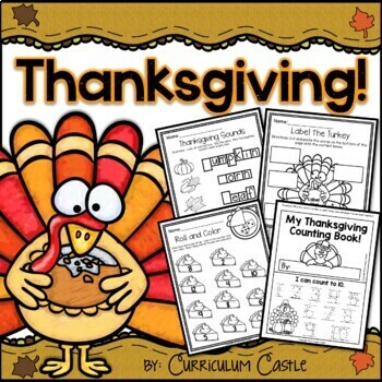 Preview of Thanksgiving Unit for PreK & K