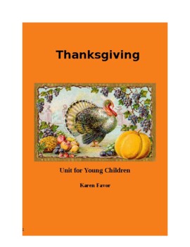Preview of Thanksgiving Unit for Young Childen
