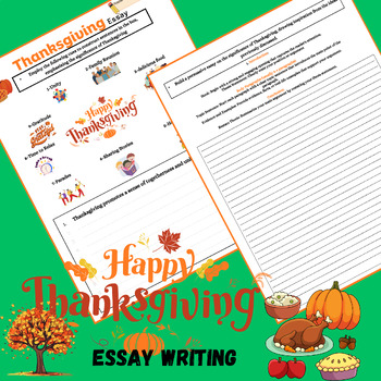 Preview of Thanksgiving "Unveiling the Beauty of Thanksgiving" Persuasive Essay; Writing