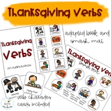 Thanksgiving Verbs Adapted Book // Speech Therapy // Grammar