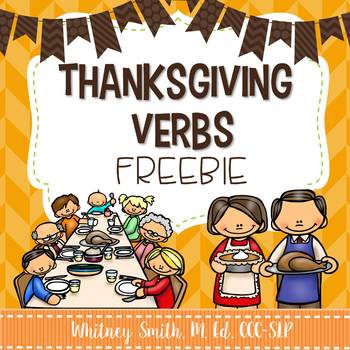 Preview of Thanksgiving Verbs Freebie