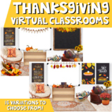 Thanksgiving Virtual Classrooms ⭐Activities Included!⭐