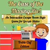 Thanksgiving Virtual Escape Room Style Music Game- Treble Clef