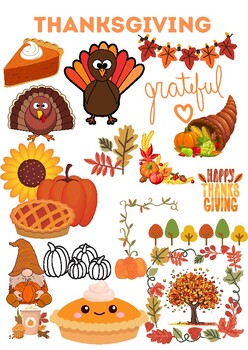 Preview of Thanksgiving Visual Idea Sheet