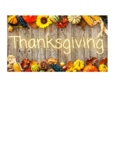 Thanksgiving Vocabulary: food and Native American Tribe (r