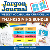Thanksgiving Vocabulary Activities Bundle - Read Aloud Les