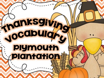 Preview of Thanksgiving Vocabulary Words