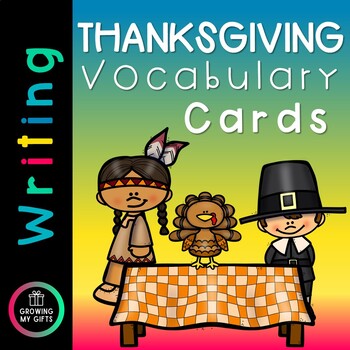 Preview of Thanksgiving Vocabulary Cards