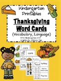 Thanksgiving Activities (Vocabulary Word Cards)