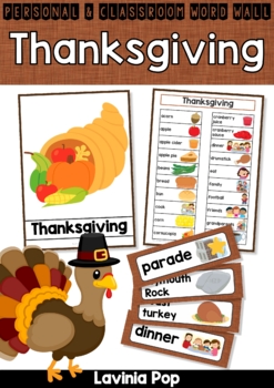 Preview of Thanksgiving Word Wall