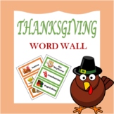 Thanksgiving Vocabulary Word Wall