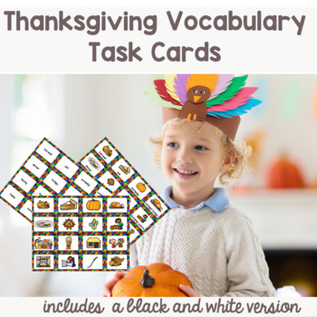 Thanksgiving Vocabulary Words by Diamond Mom | Teachers Pay Teachers